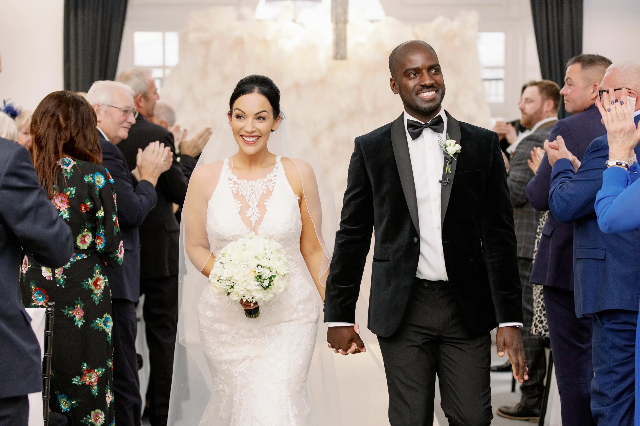Susie &amp; Orlando&#39;s majestic monochrome wedding. Desktop Image