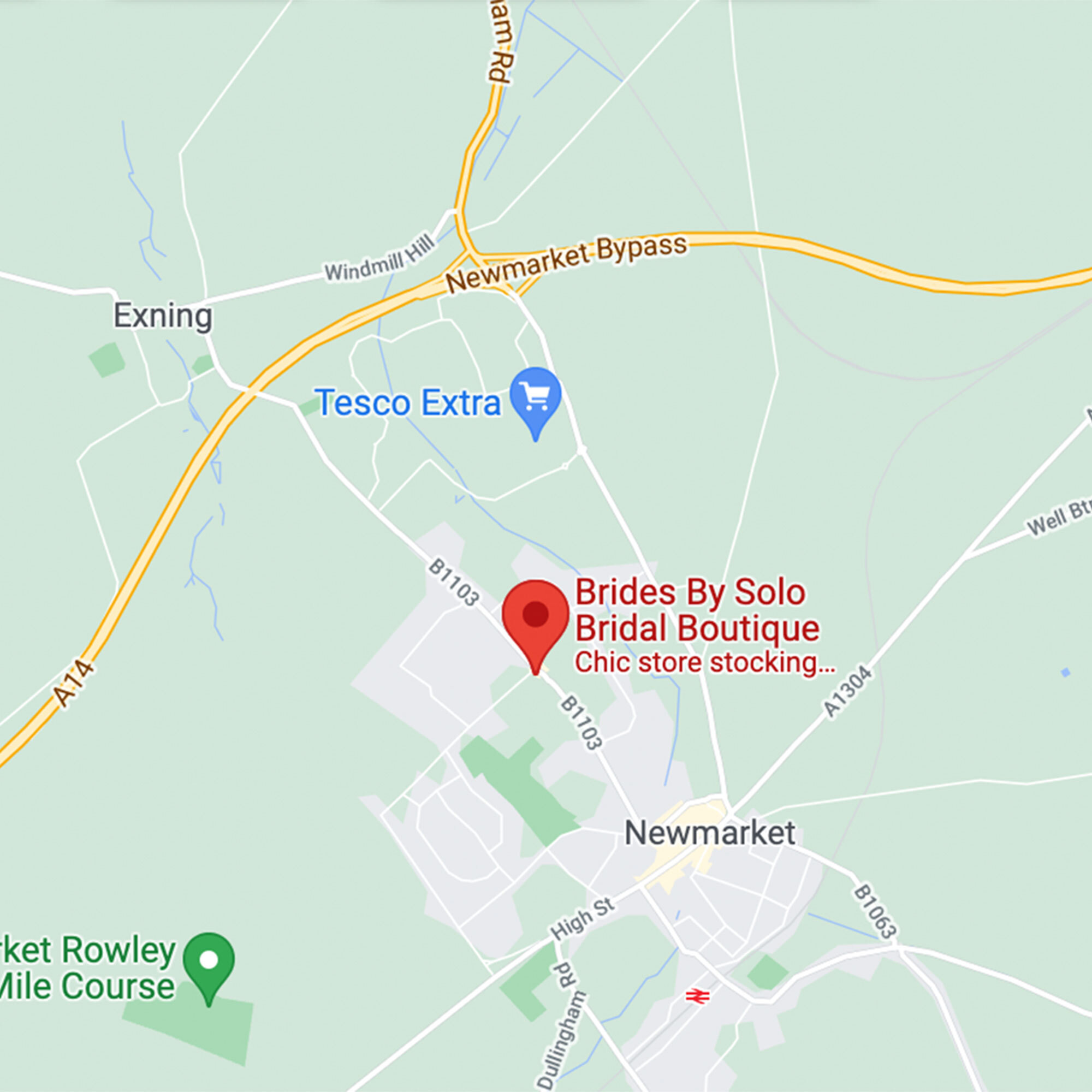 Brides by Solo Bridal Boutique location. Mobile image