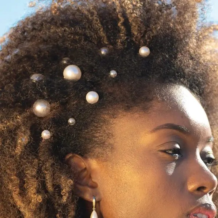 Ivory & co #Pearl silver multi hairpin set Default Thumbnail Image
