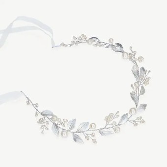 Ivory & co #Skylark silver leafy hairvine #1 thumbnail