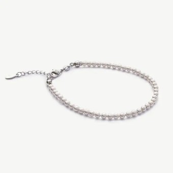 Ivory & co #Zurich rhodium dainty pearl bracelet #1 thumbnail