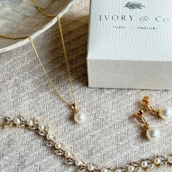 Ivory & co #Salcombe gold pendant #2 thumbnail