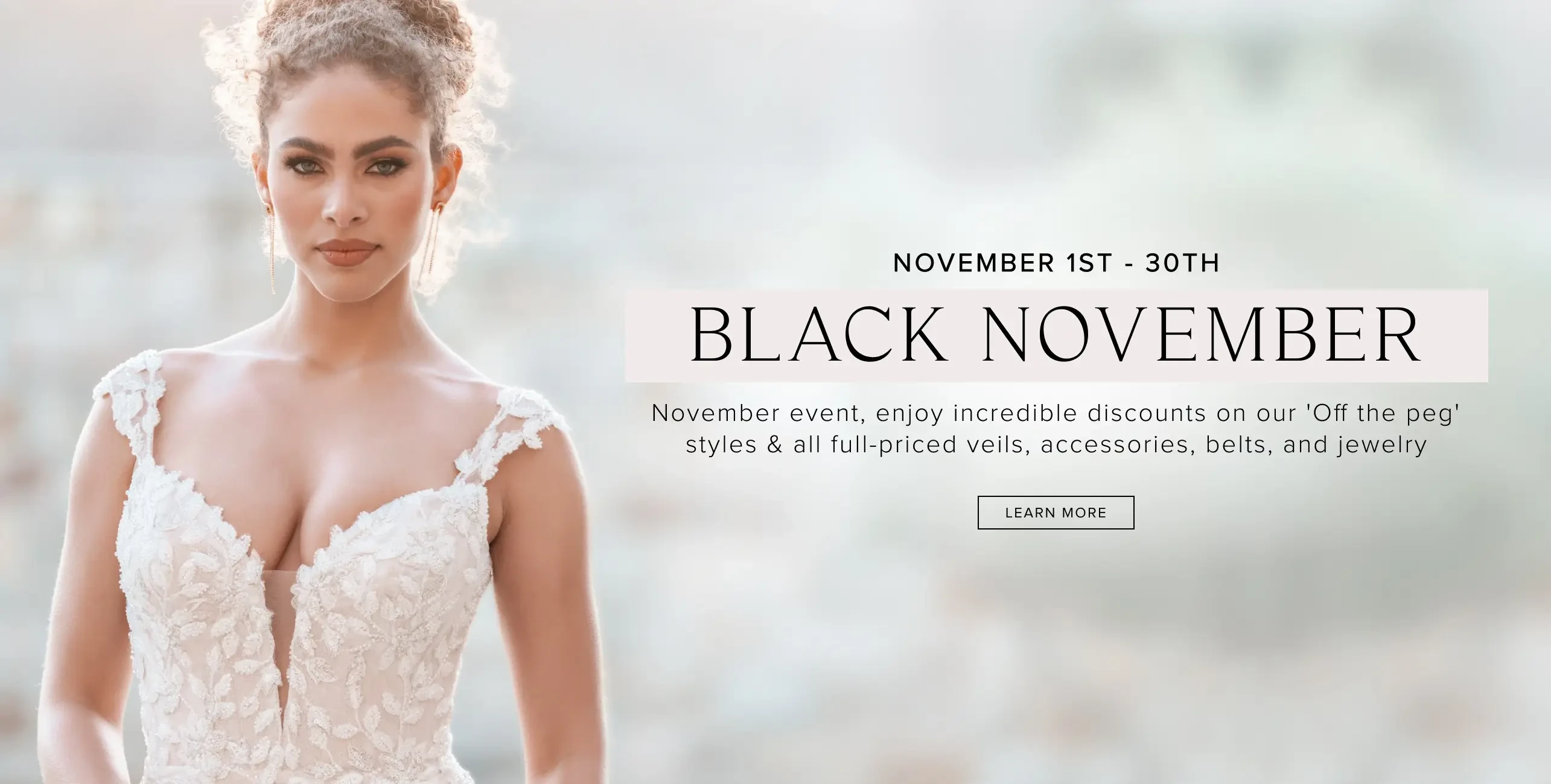 Black November Desktop Banner